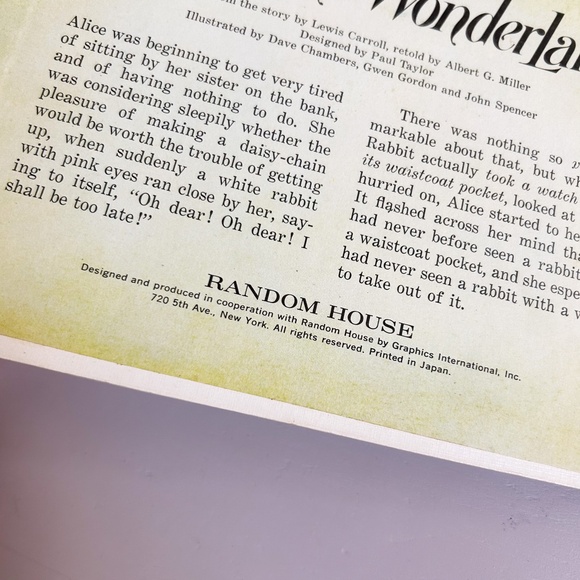 Rare vintage Alice in Wonderland: A Pop-Up Classic Hardcover book 1st edition - Picture 16 of 16